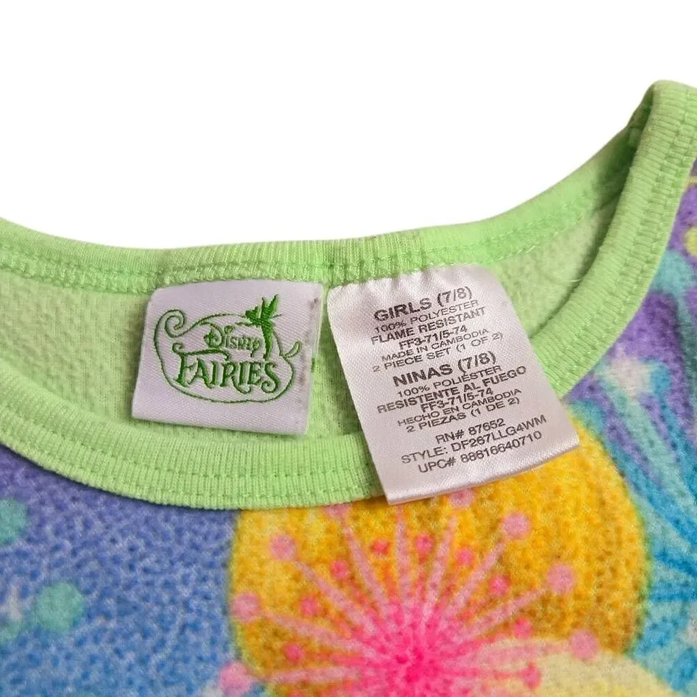 Disney Fairies Tinkerbell Pajamas M7/8
